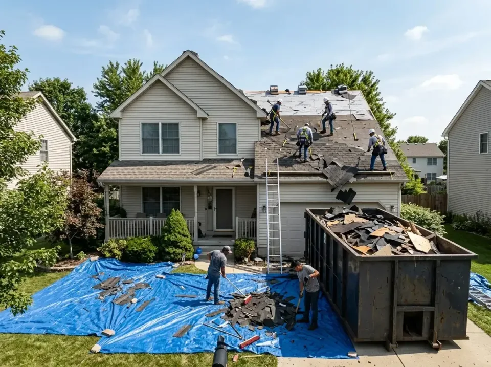 roof-replacement-debris-remova-004 — frequently asked questions, Cheapest Dumpster Rentals in Terre Haute, IN